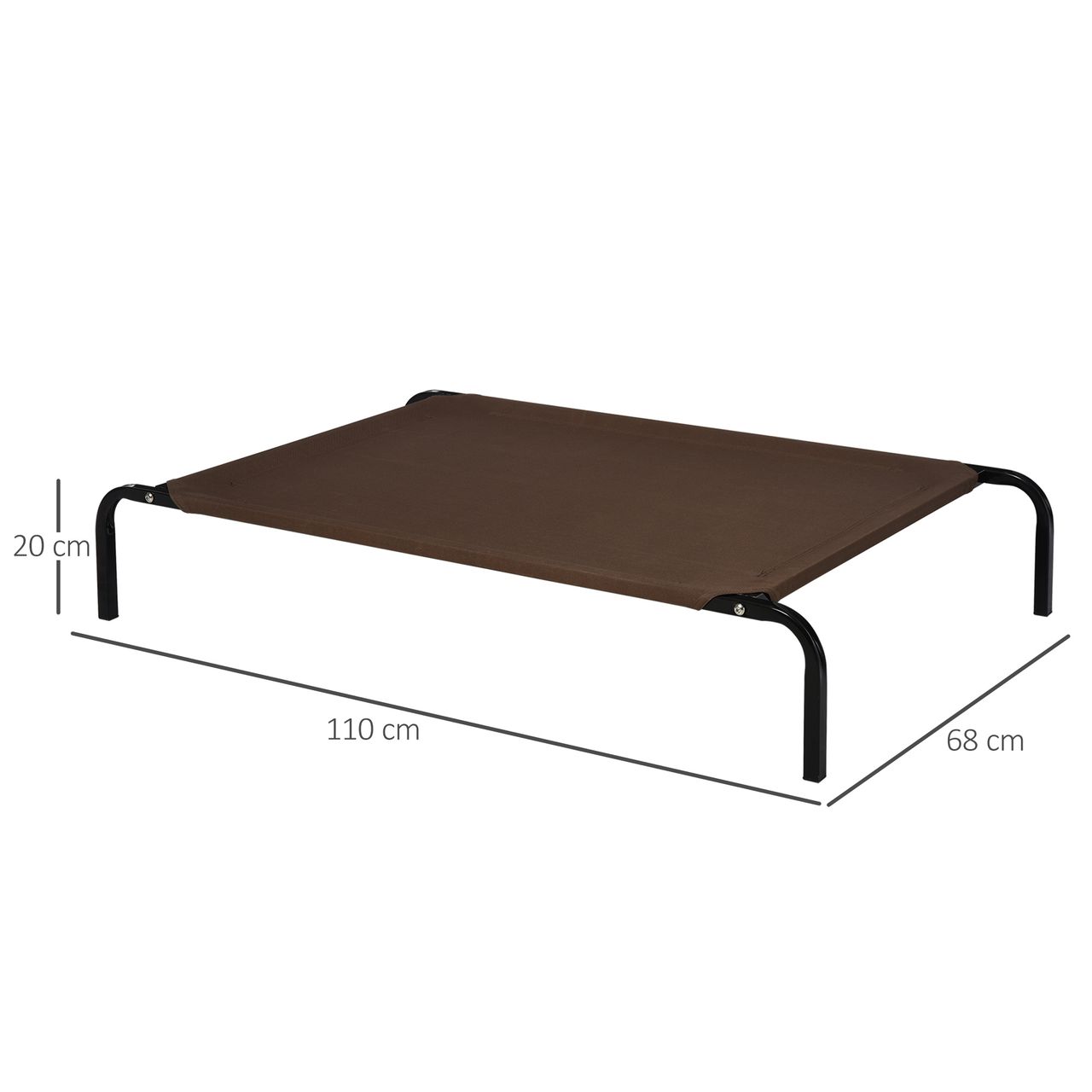 PawHut Hundebett Outdoor Hundeliege Katzenbett Haustierbett mit Ersatzbezug