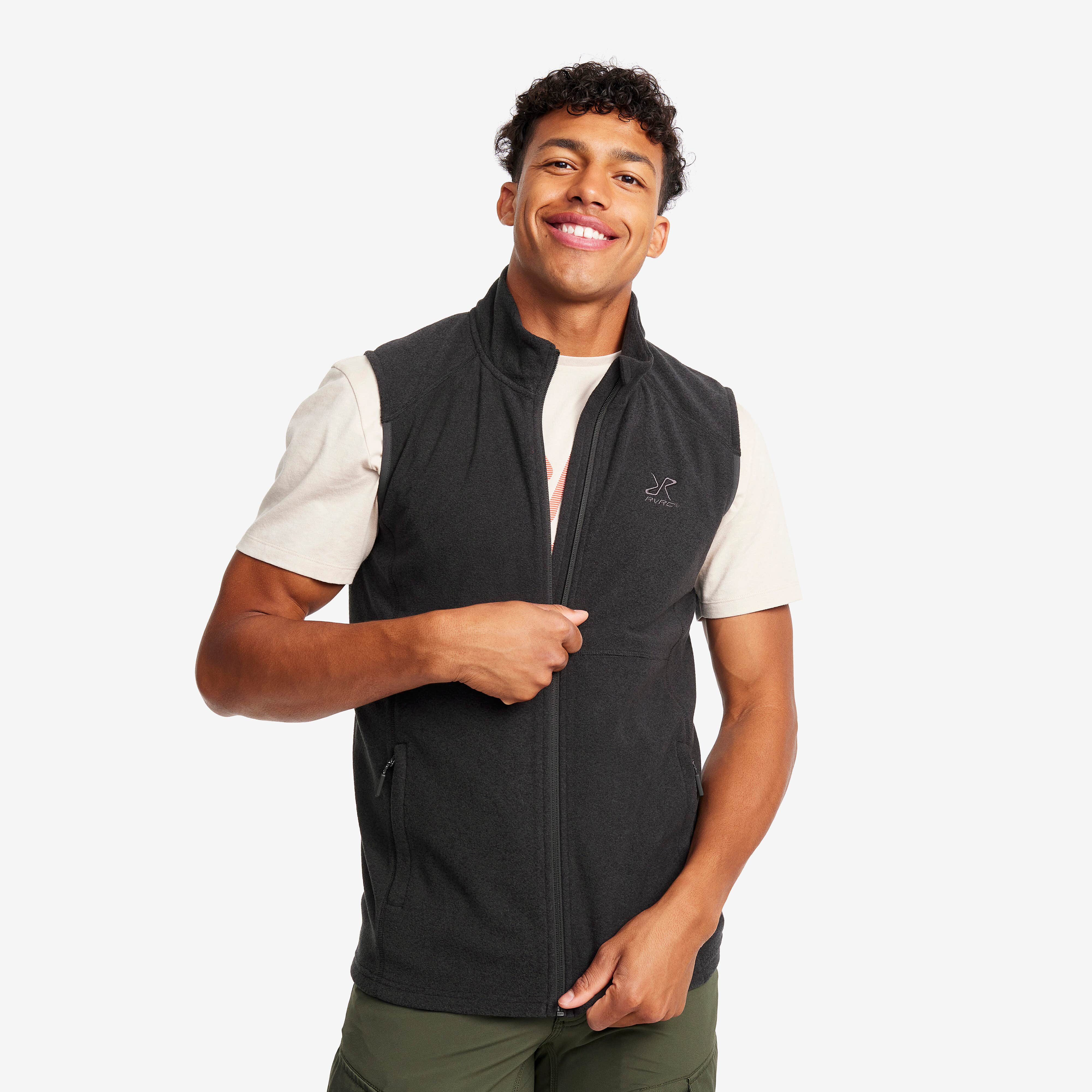 Essential Fleece Vest Homme Black