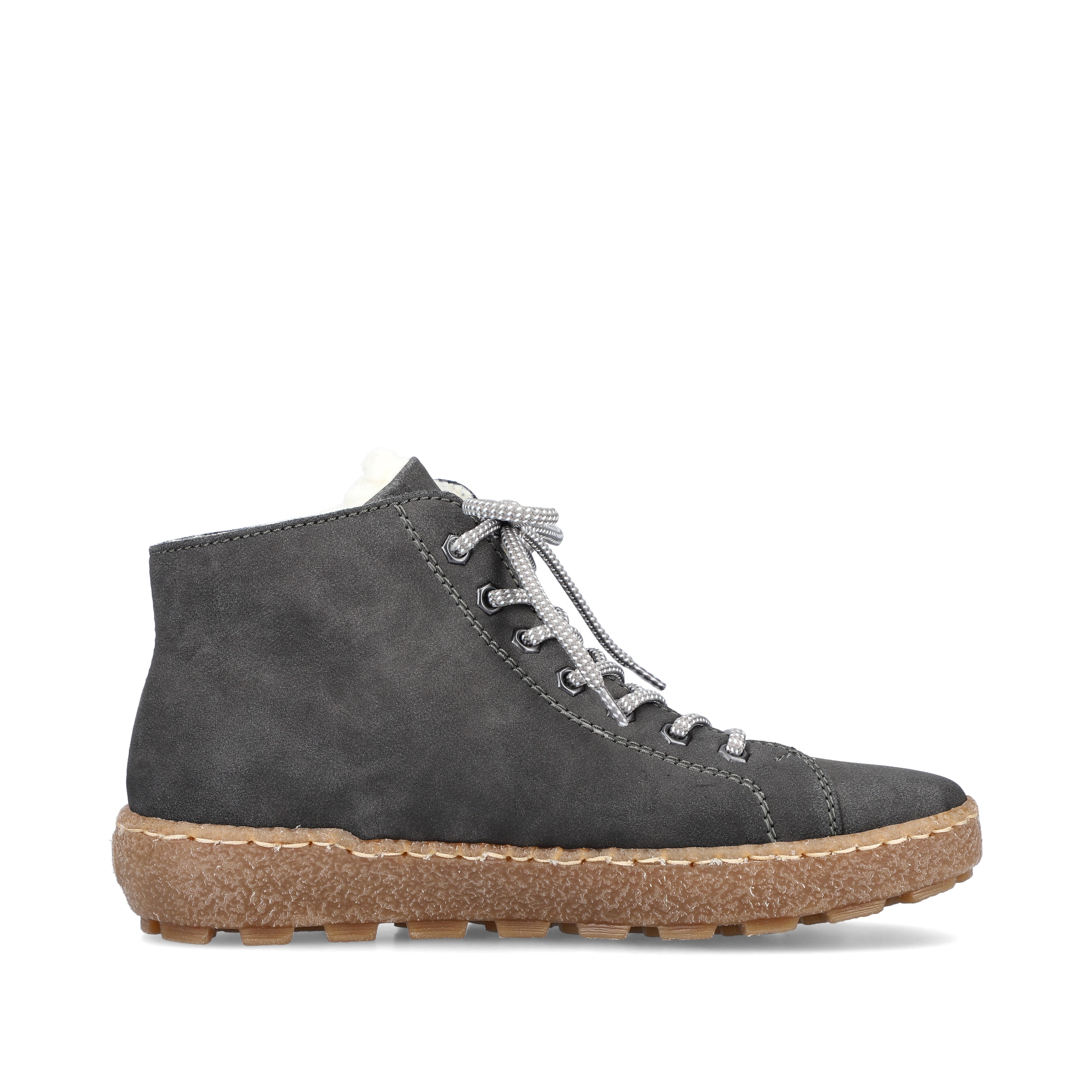 Rieker Damen Schnürschuhe asphaltgrau