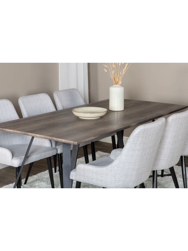 ebuy24 Essgruppe Marina 19 (7-teilig) Hellgrau 90 x 180 cm günstig kaufen onesize