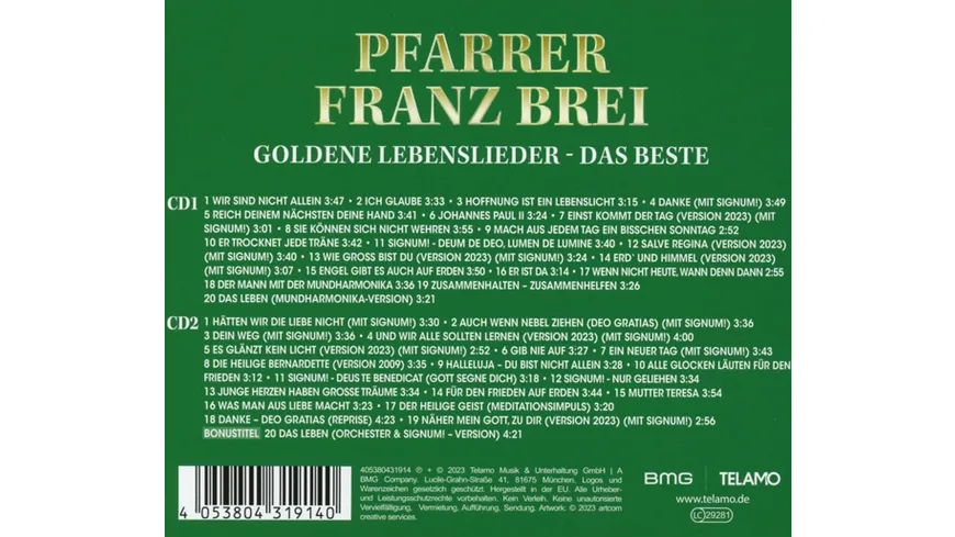 Goldene Lebenslieder:Das Beste