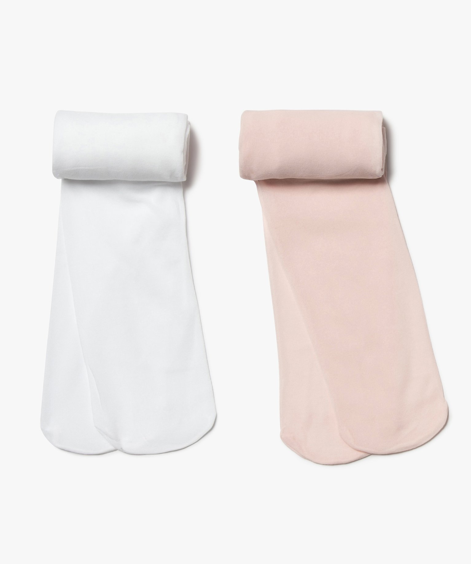 Collants fille semi-opaques unis (lot de 2) rose | GEMO