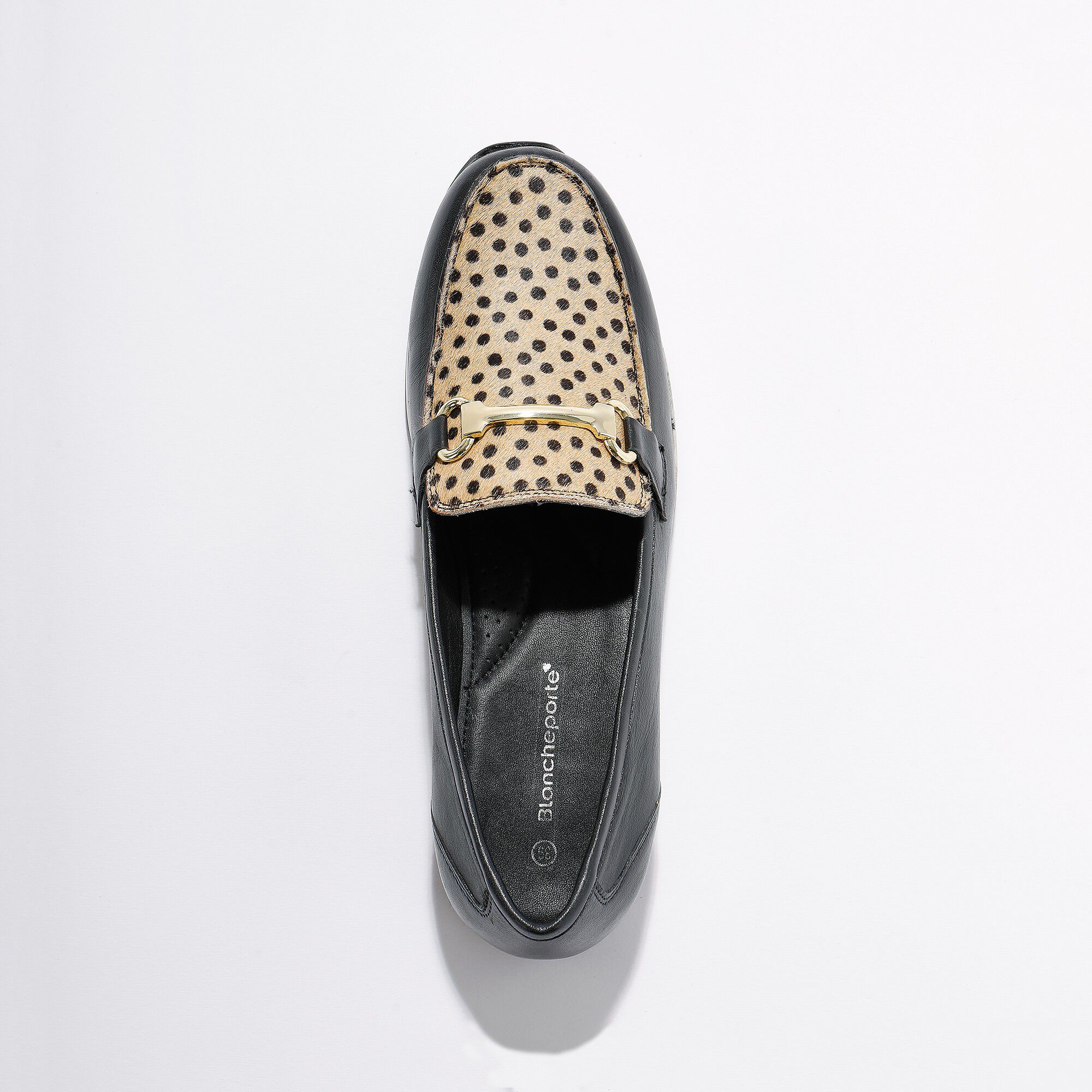 Mocassins compensés cuir souple largeur confort