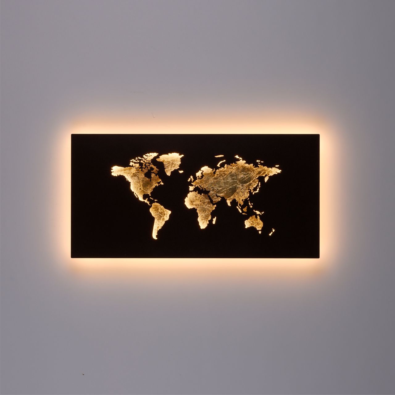 Paul Neuhaus LED Wandleuchte MAP, 1x LED-Board/25,00 Watt. Rechteckig, Farbe: Rost