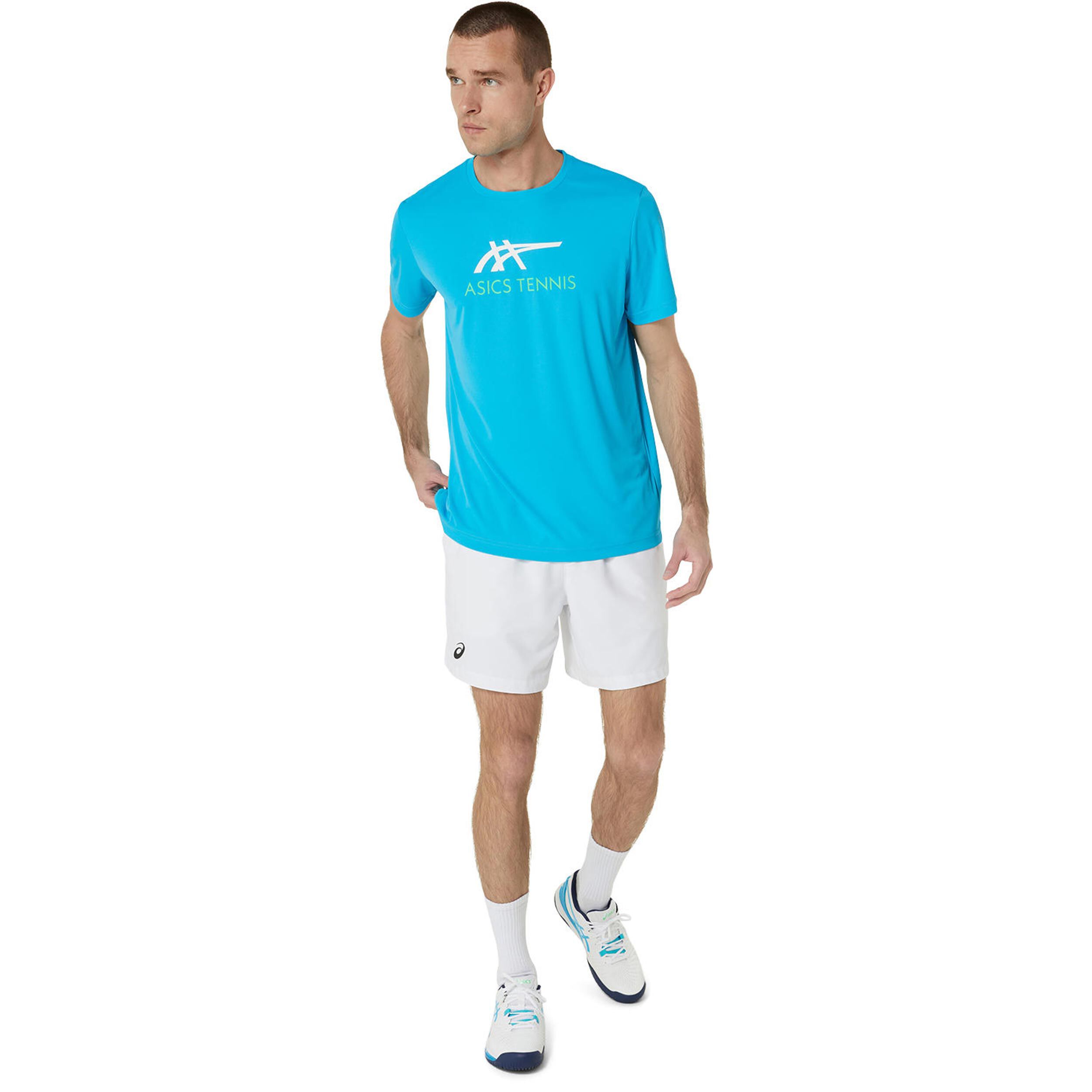 Court Graphic T-Shirt Herren - Blau