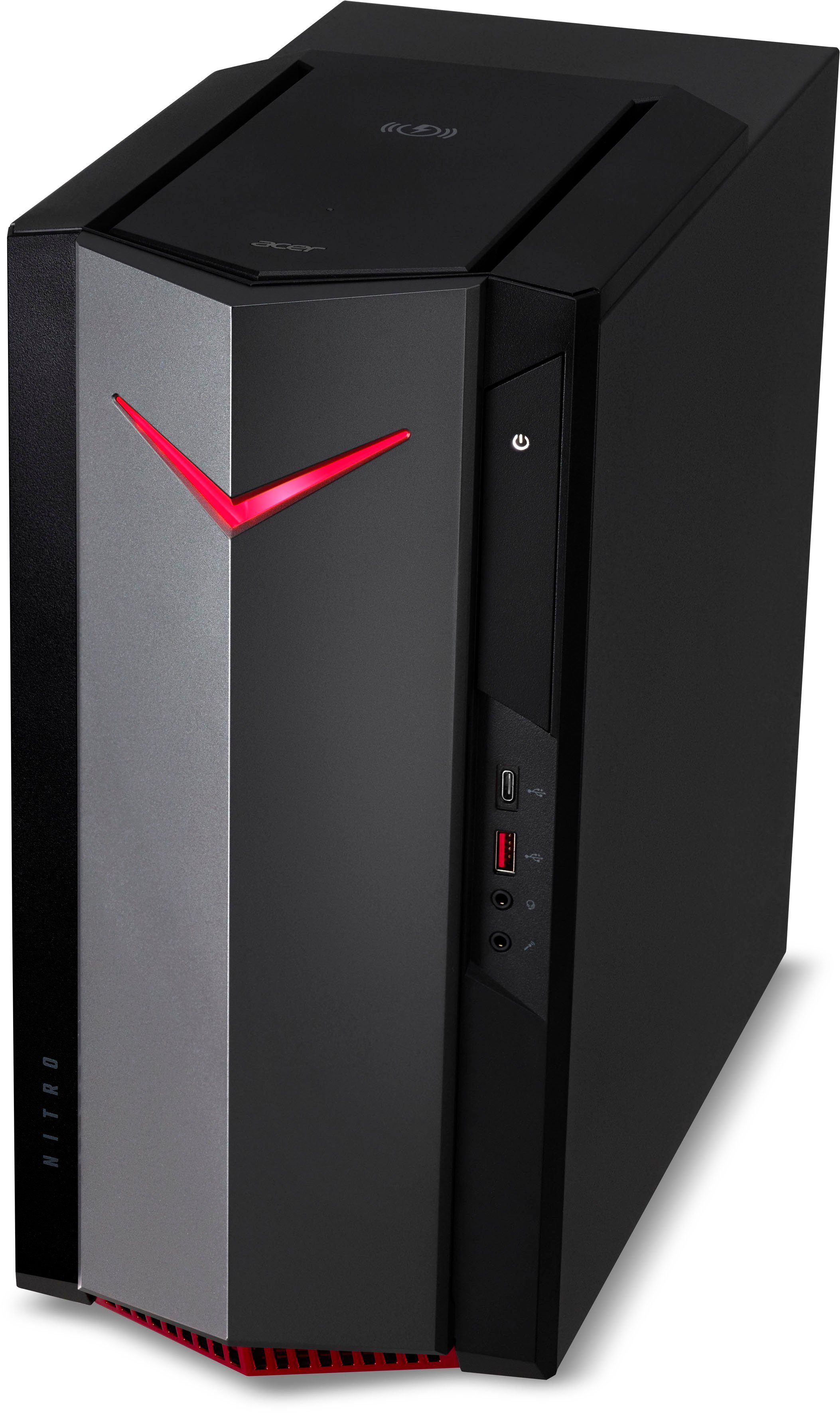 Acer Nitro 50 (N50-640) Gaming-PC (Intel® Core i5 12400F, GeForce GTX 1660 Super, 16 GB RAM, 1024 GB SSD, Luftkühlung)
