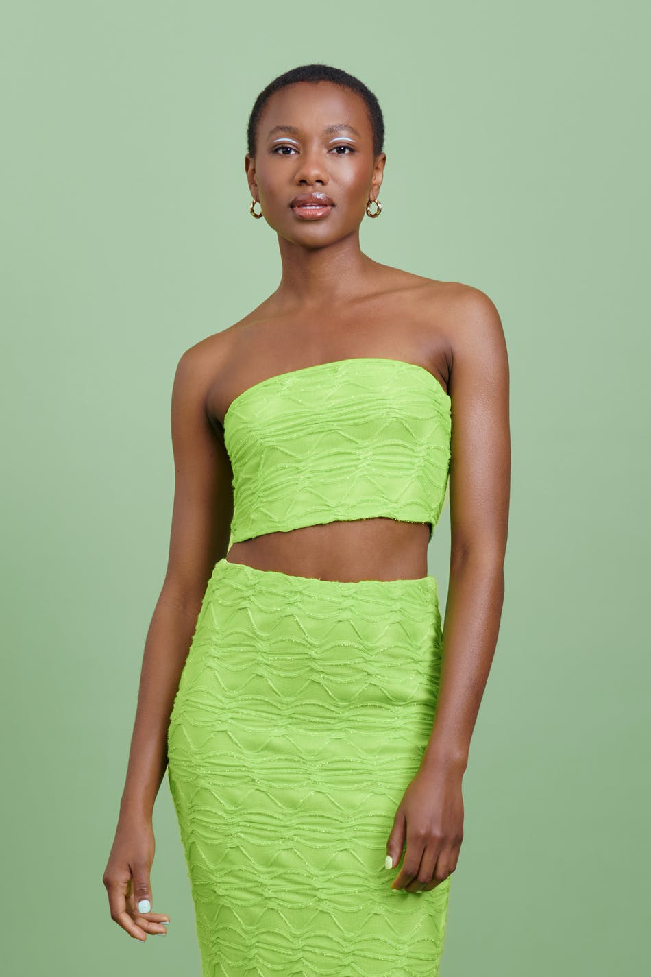 Glitter tube top