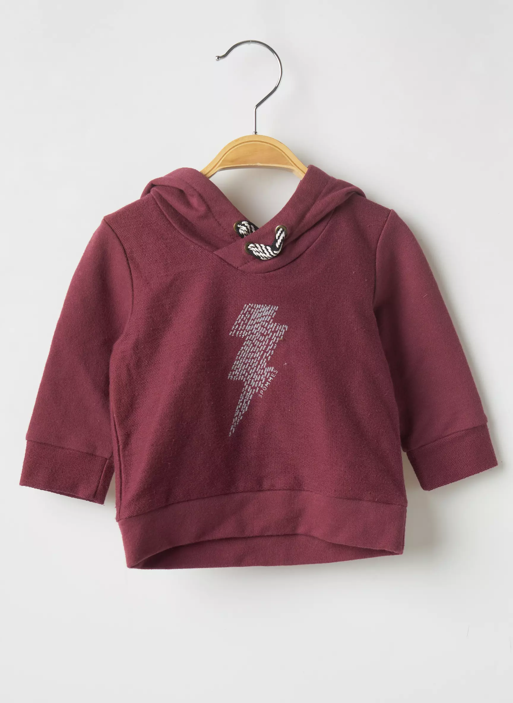 3 Pommes Sweats Garcon couleur rouge