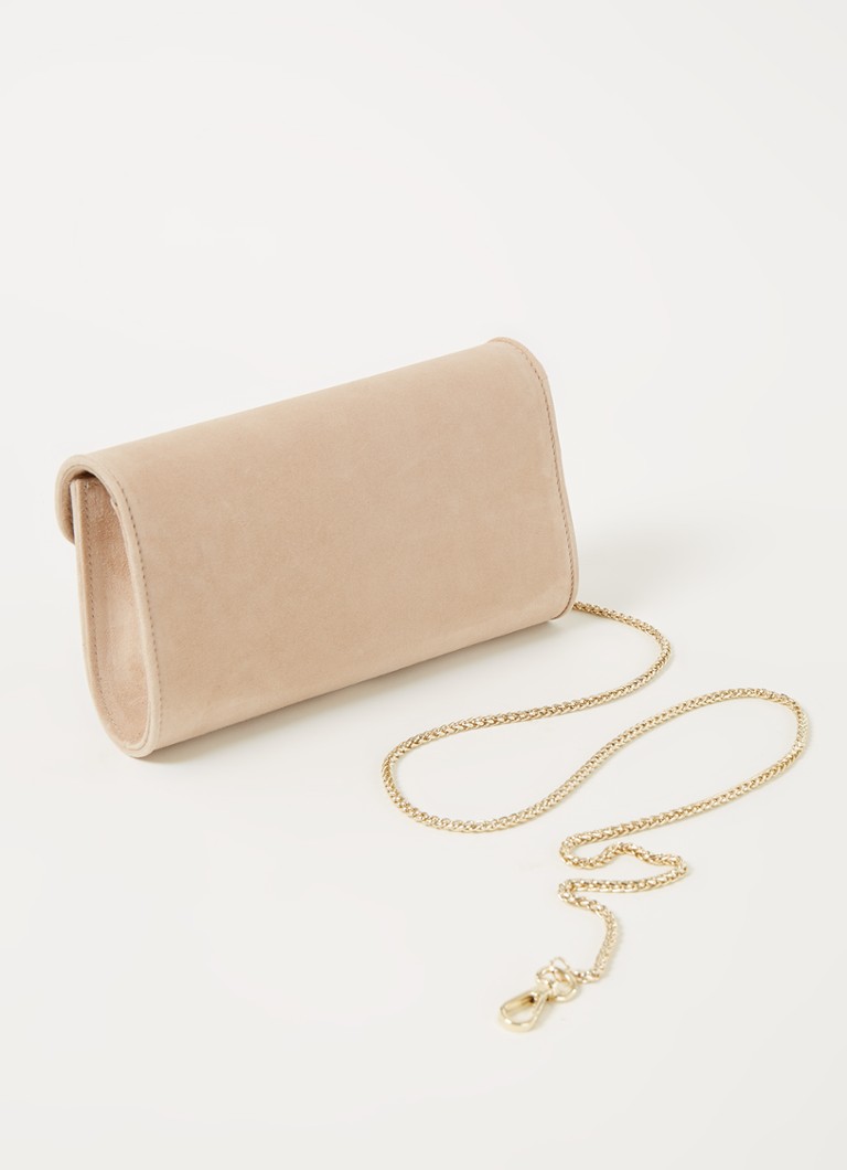 LKBennett Dominica suede clutch