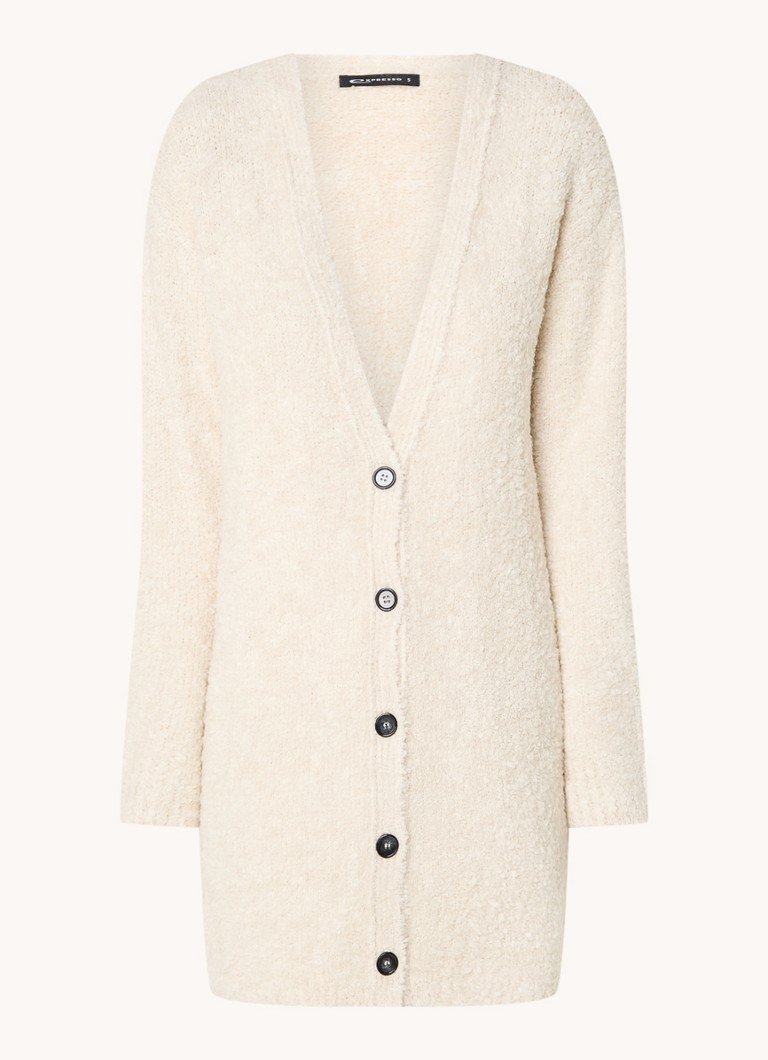 Cardigan tricotat lejer, de culoarea espresso