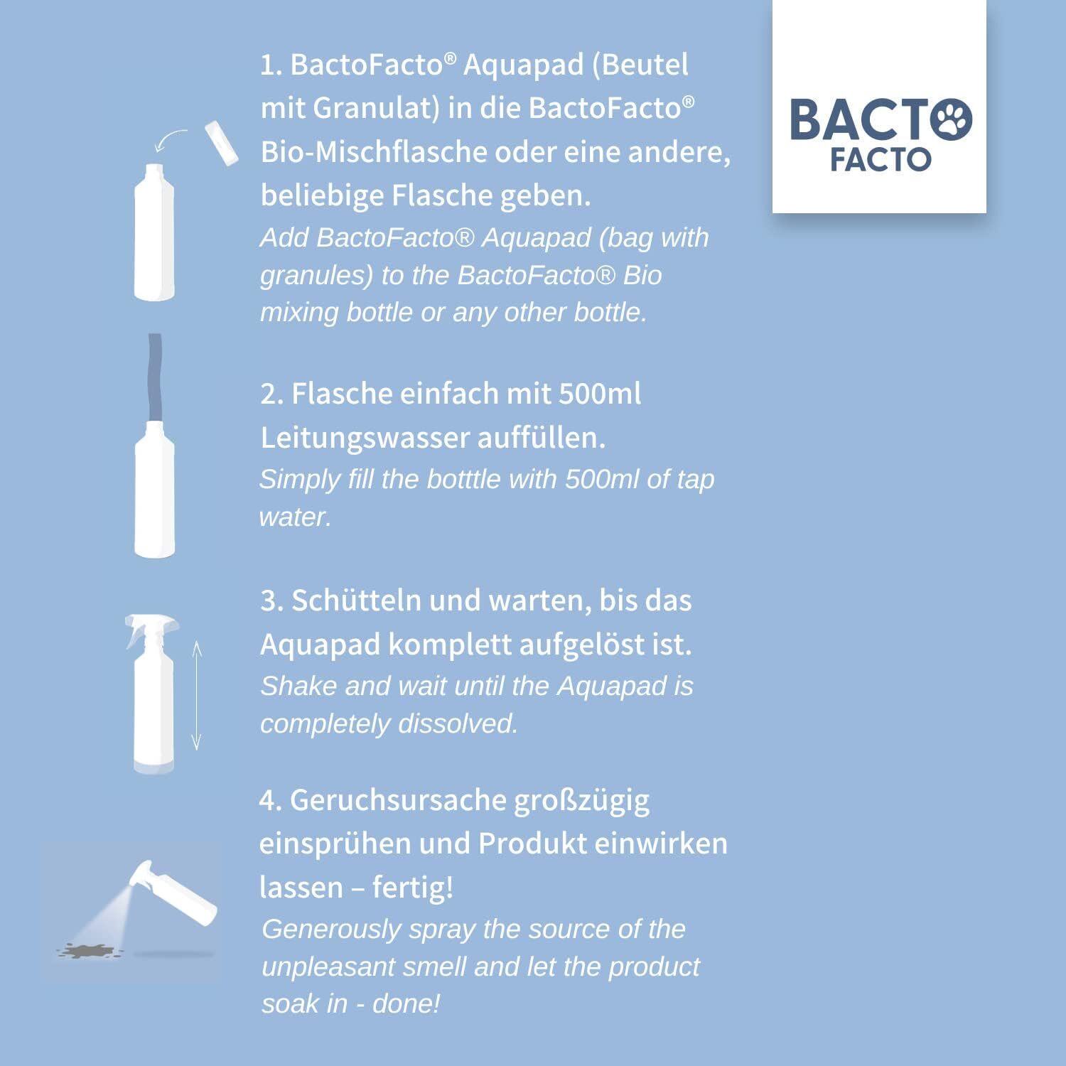 BactoFacto Windeln & Hygiene BactoFacto probiotischer Geruchsstopp Pads für 2 Liter
