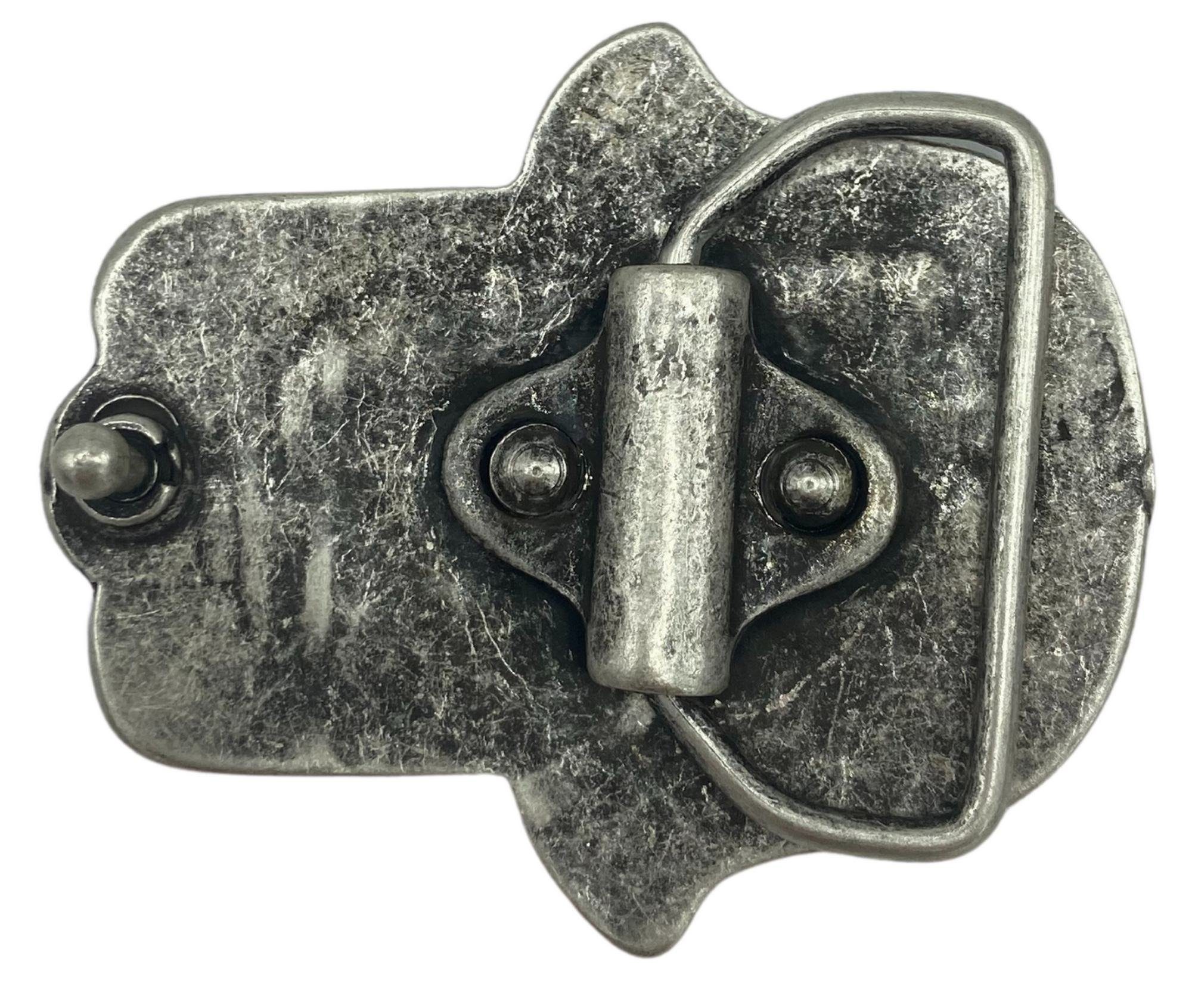 FRONHOFER Gürtelschnalle 18635 Gürtelschnalle Hand der Fatima 4 cm altsilber