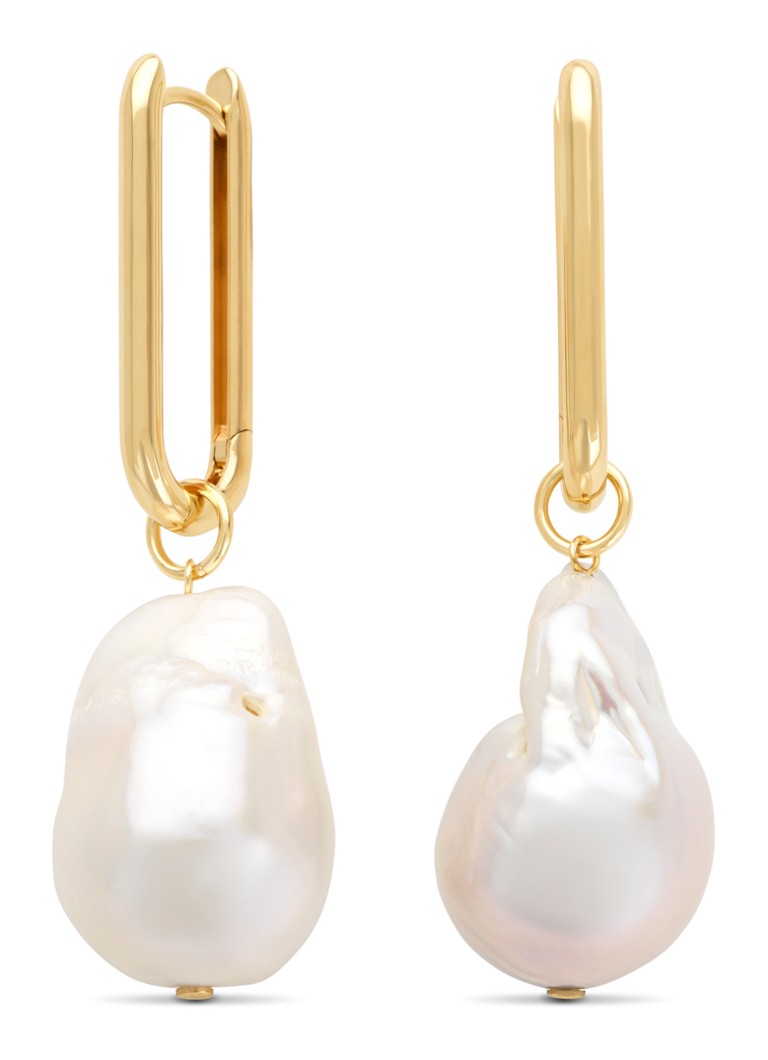 Diamond Point Yellow Gold Marigold Earrings