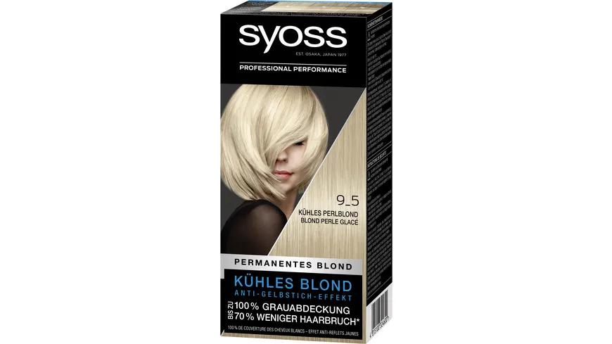 syoss Kühles Blond Coloration Stufe 3 9_5 - kühles perlblond