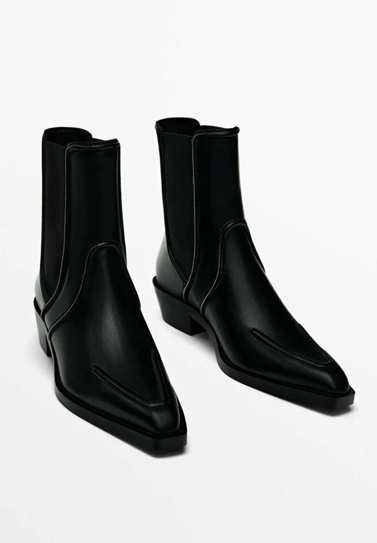 Massimo Dutti MOC TOE - Botas Tejanas / Biker