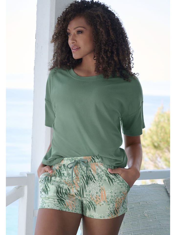 VIVANCE DREAMS Shorty in grün gemustert günstig kaufen