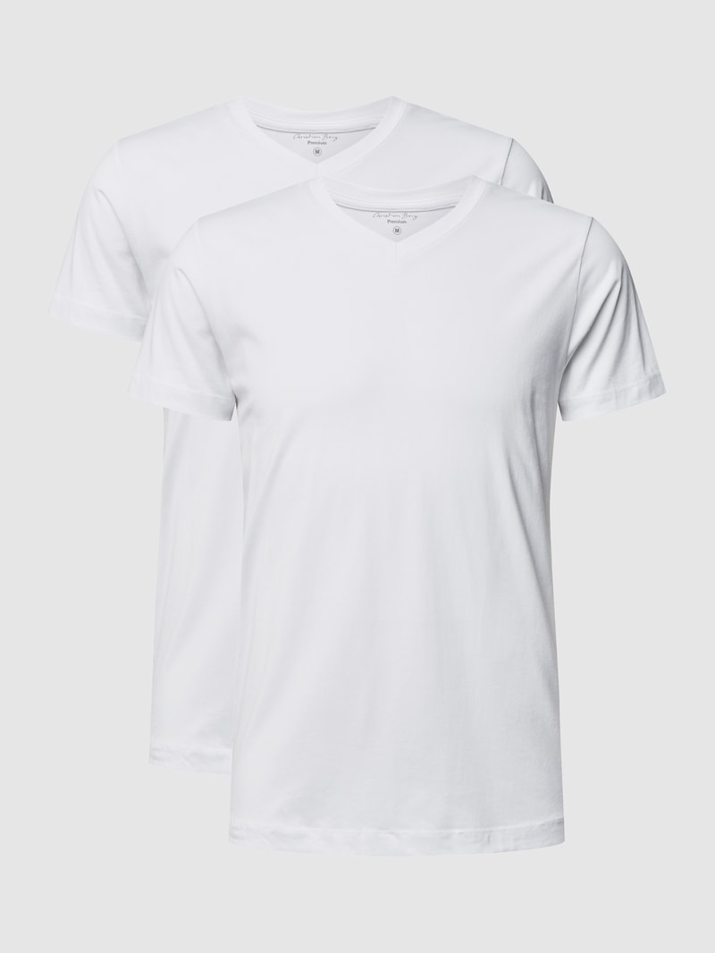 T-Shirt im 2er-Pack in weiß