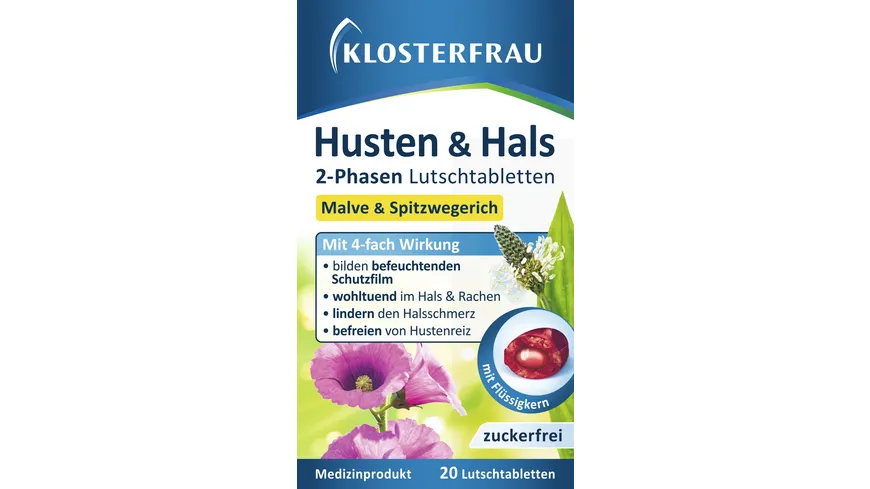 Klosterfrau Broncholind Husten & Hals Lutschtabletten 20 Stk