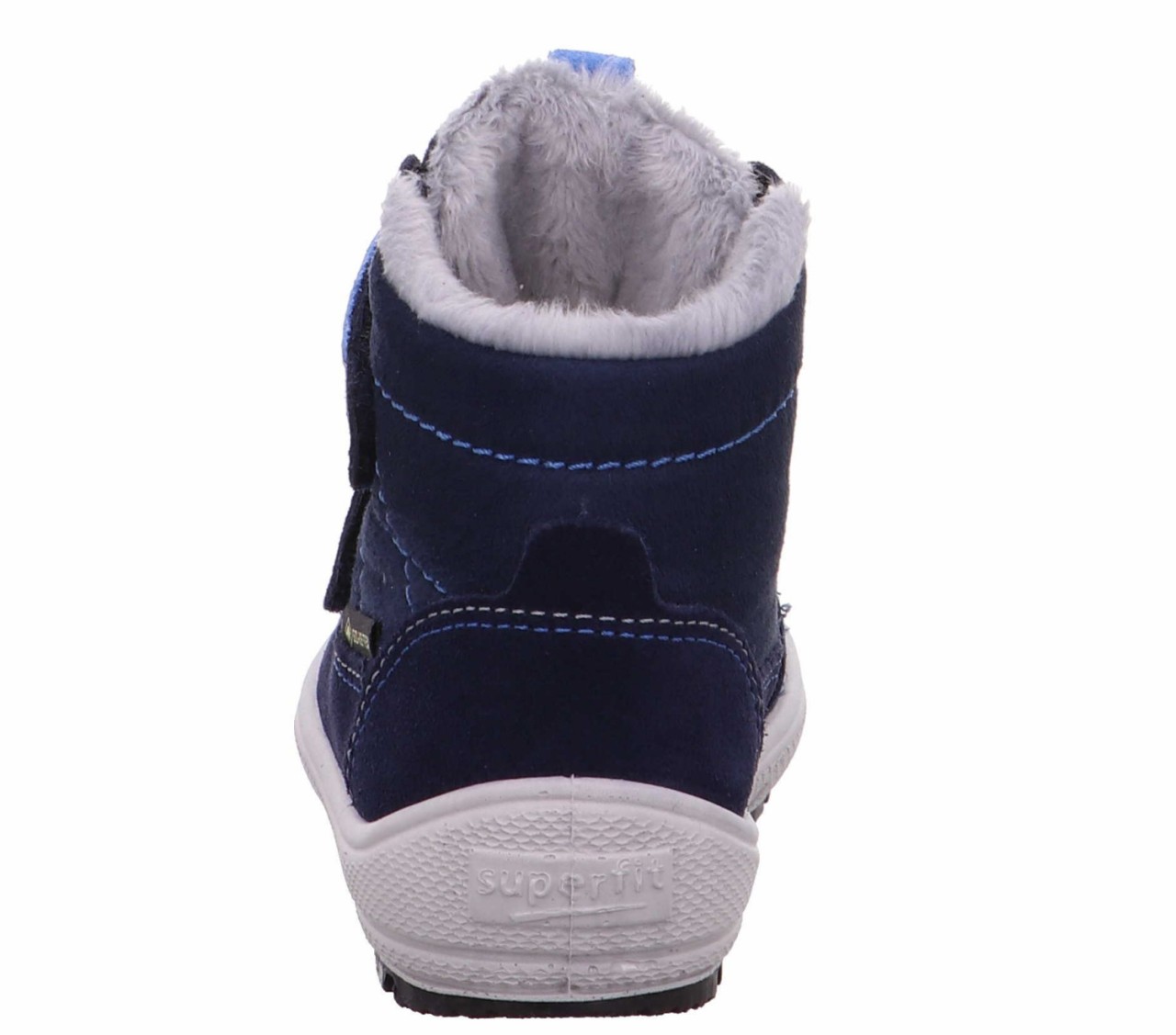 SUPERFIT Stiefel Jungen blau Stiefelette Leder  GROOVY
