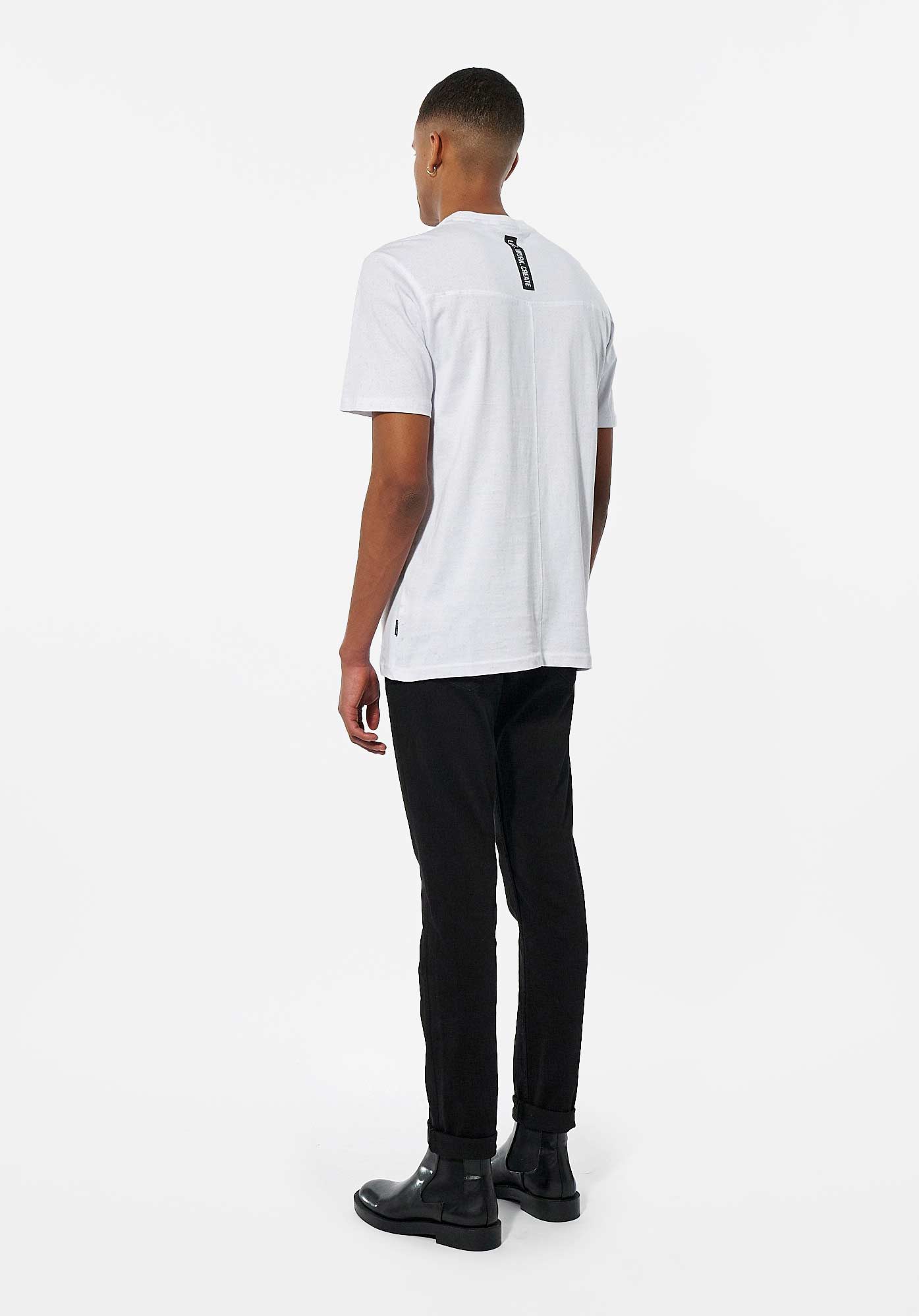 CHAD   T-shirt blanc tête de mort Homme