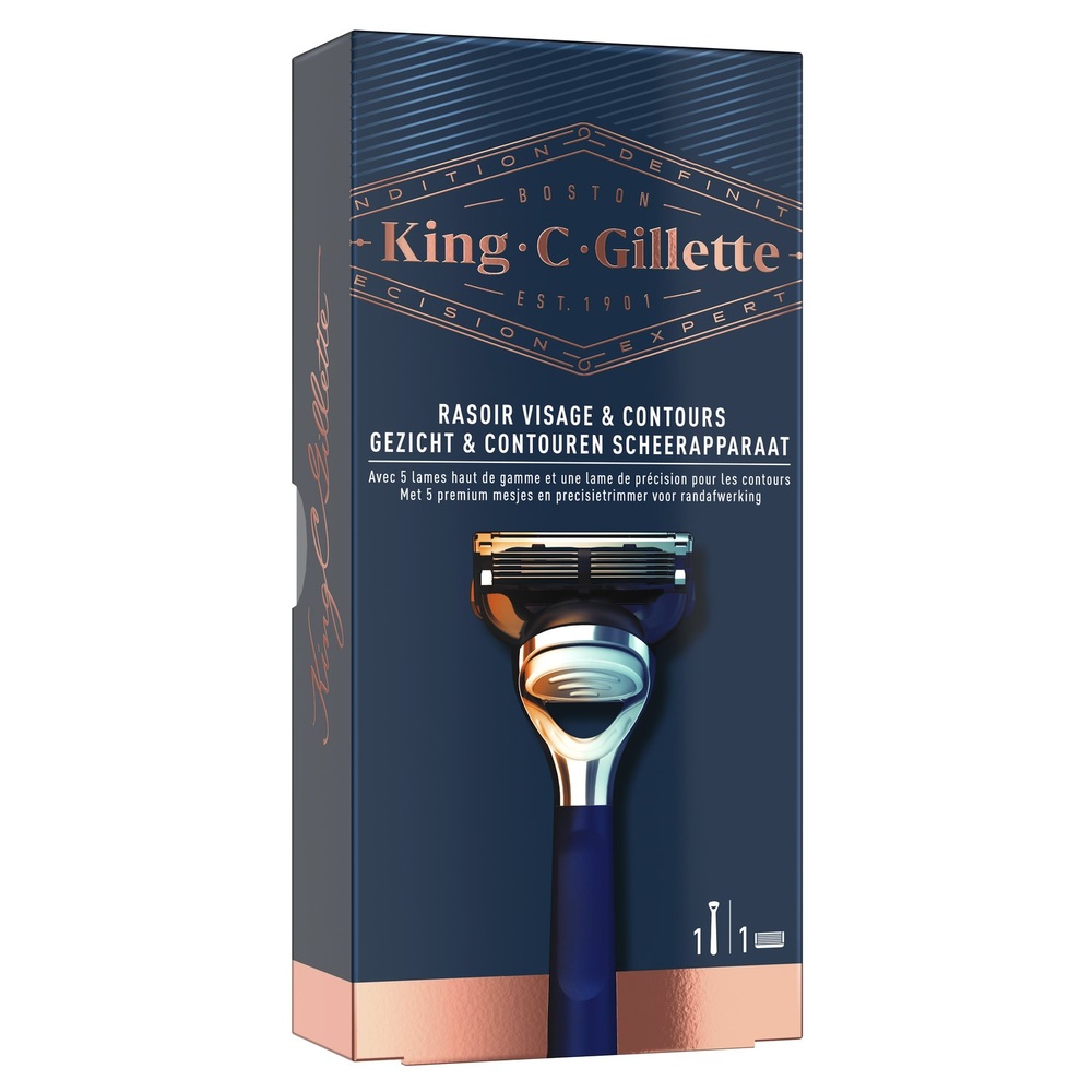 gillette King C. Gillette Rasoir, Rasage Et Contours Rasoirs