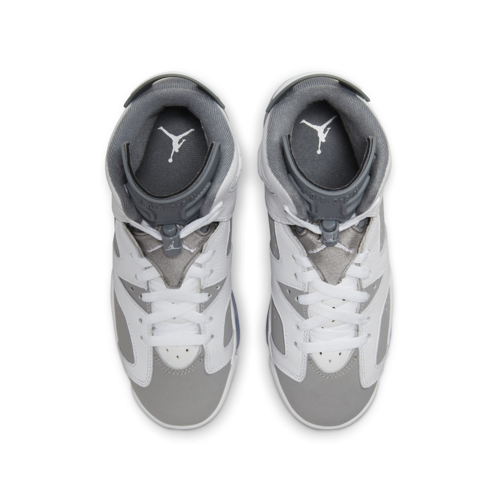 NIKE JORDAN 6 GS Cool Grey Retro 384665-100 / weiss