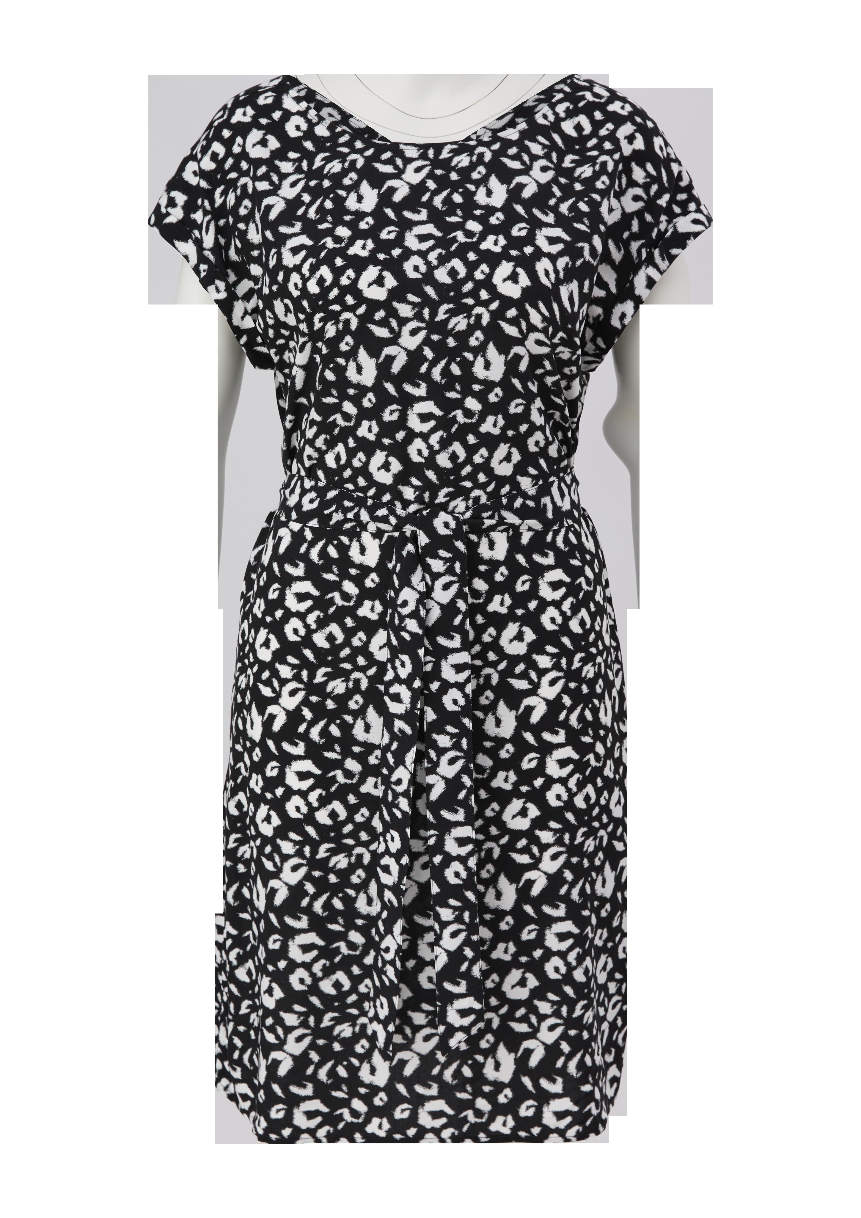 Kurzes Kleid mit Binde-Detail  2132623-99A6