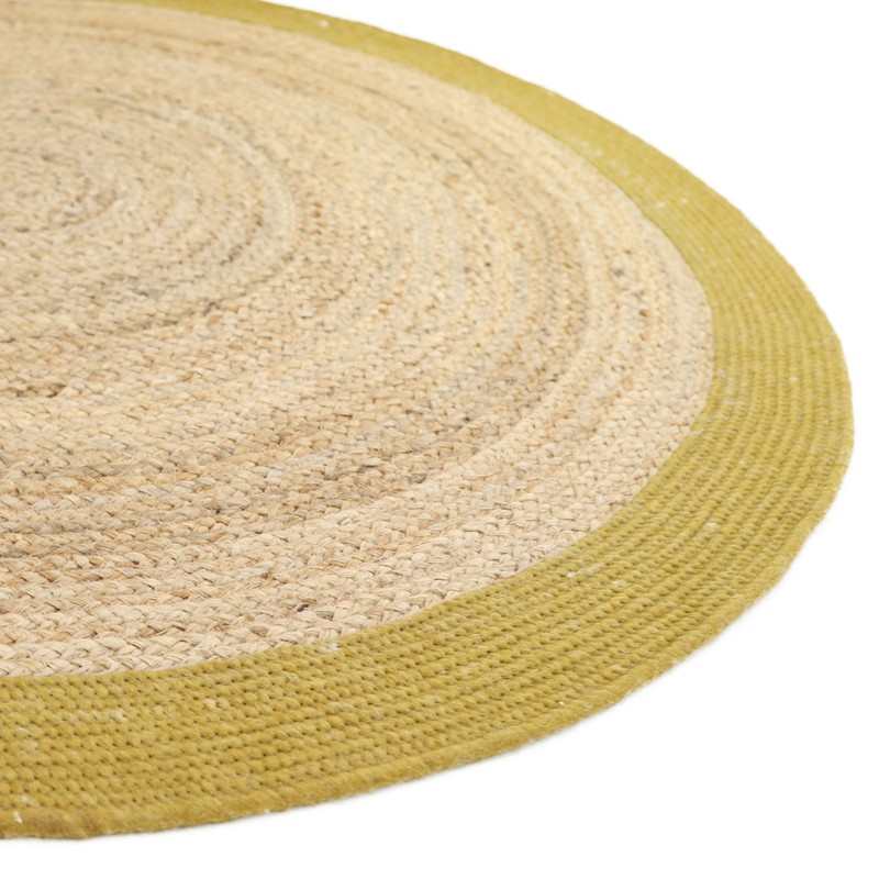 Tapis jute & laine YHUKI