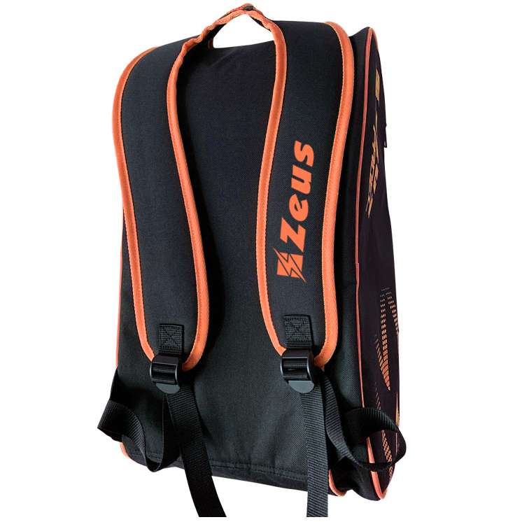 Zeus Padel Bag Padelschläger Tasche schwarz orange