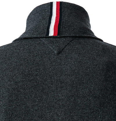 Tommy Hilfiger, Rollkragenpullover, Bio Baumwolle-Kaschmir, dunkelgrau