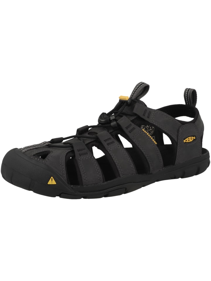 Keen Sandale Clearwater CNX Leather in grau günstig kaufen