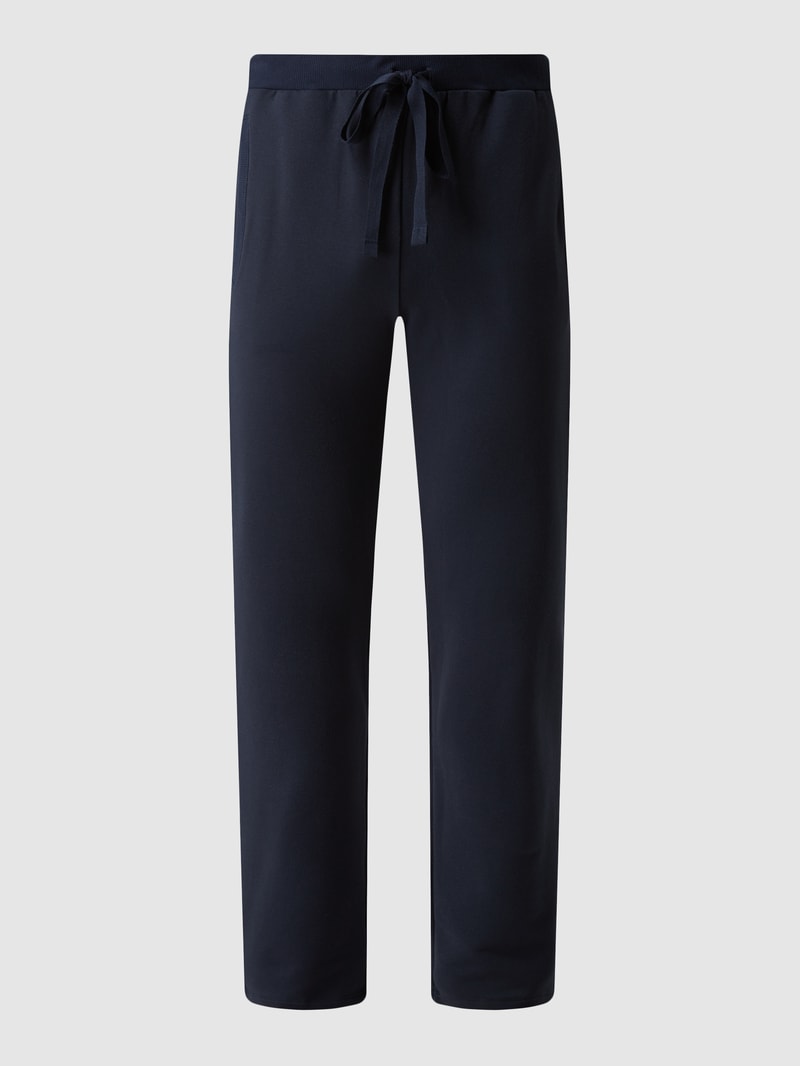 Lounge-Hose mit Stretch-Anteil in marineblau