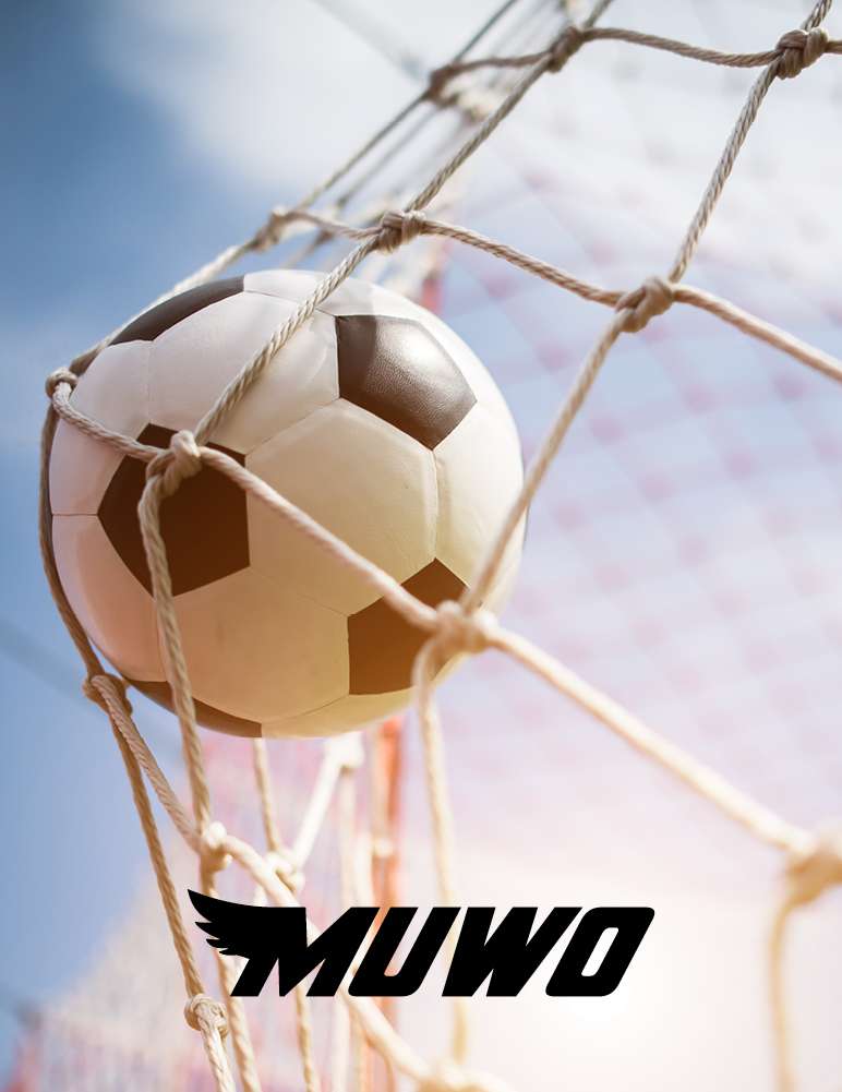 MUWO großes Fußballtor aus Stahl 3 x 2 m schwarz/weiß