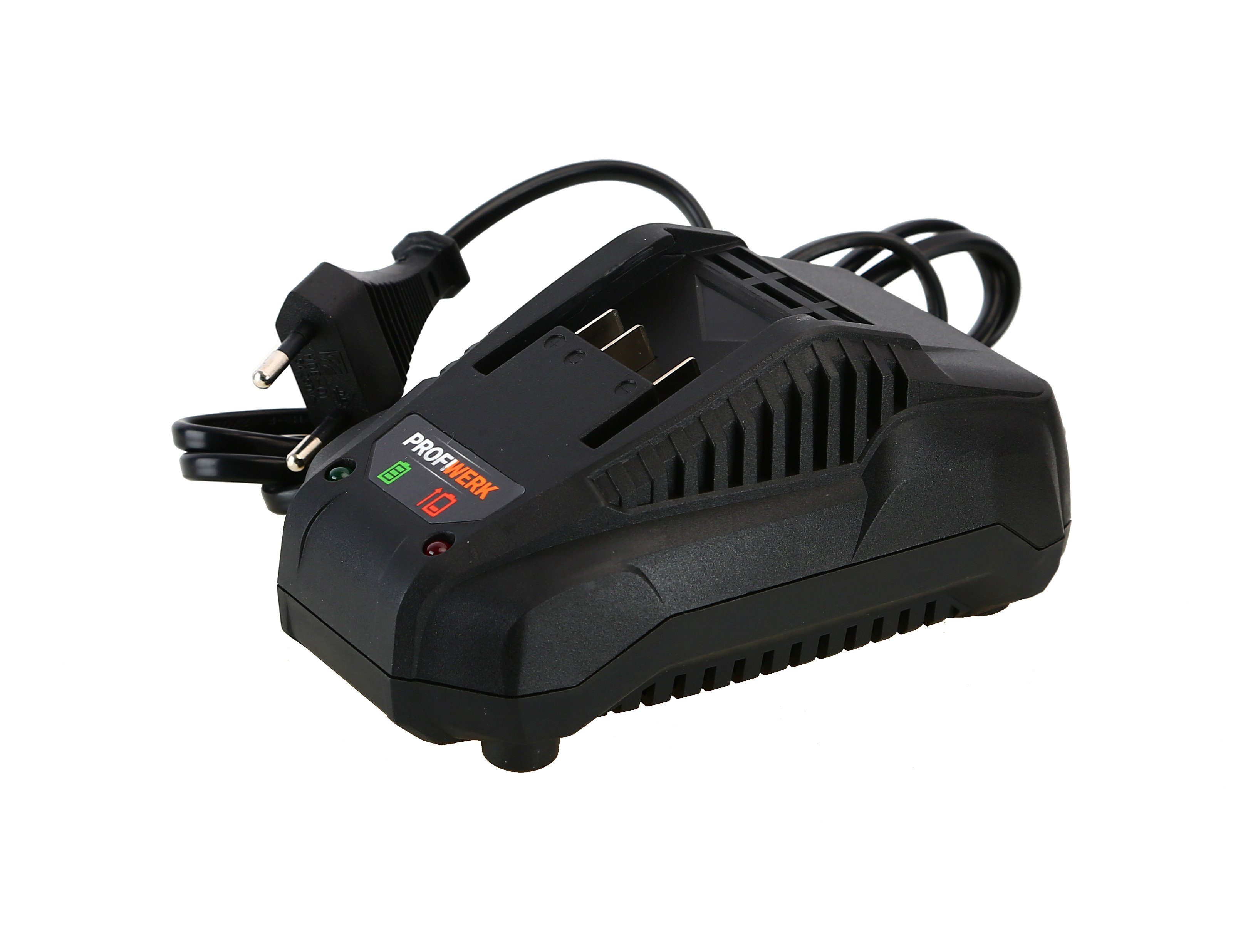 Profiwerk Akku-Exzenterschleifer PWES-01-Kit 20V, 125 mm, 2,0Ah Akku, Netzteil, max. 10000 U/min