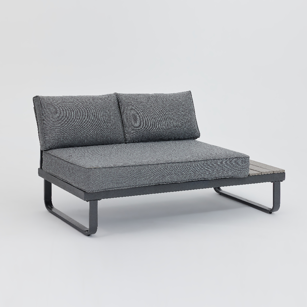 Happy Home Happy Home Ecklounge-Set 4 tlg. HGS53-GRA mit Sitzkissen in grau