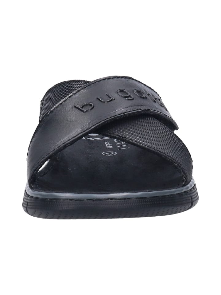 Bugatti Pantoletten in schwarz günstig kaufen