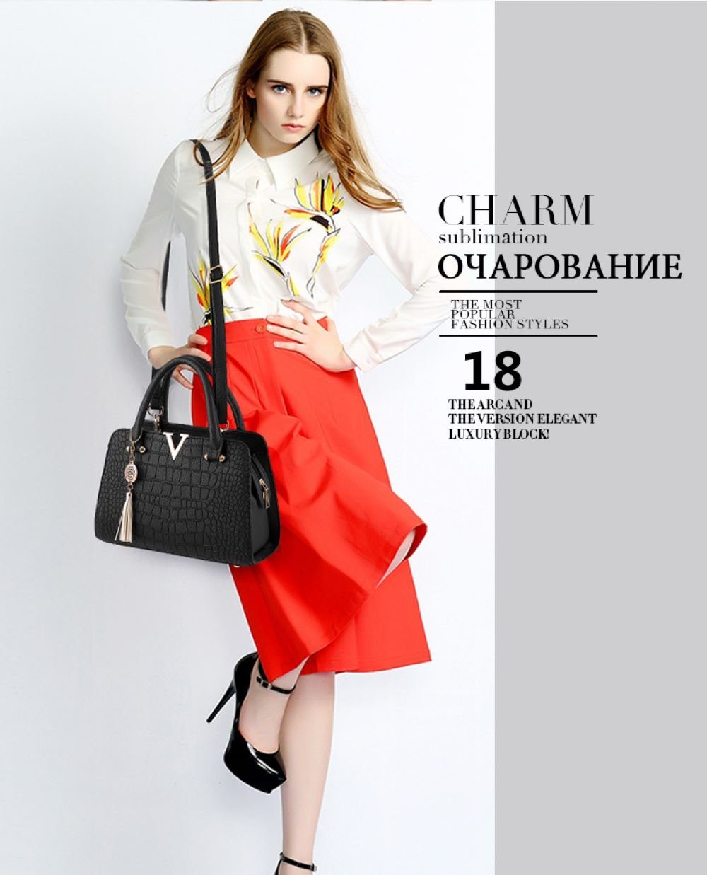 Blusmart Schultertasche Lässige, vielseitige Damenhandtasche (Modische Umhängetasche aus Leder mit verstellbarem Riemen, 1-tlg., Damen-Umhängetasche, weich und geräumig), Geeignet für Geschäftsgespräche, Arbeit, Alltag usw.