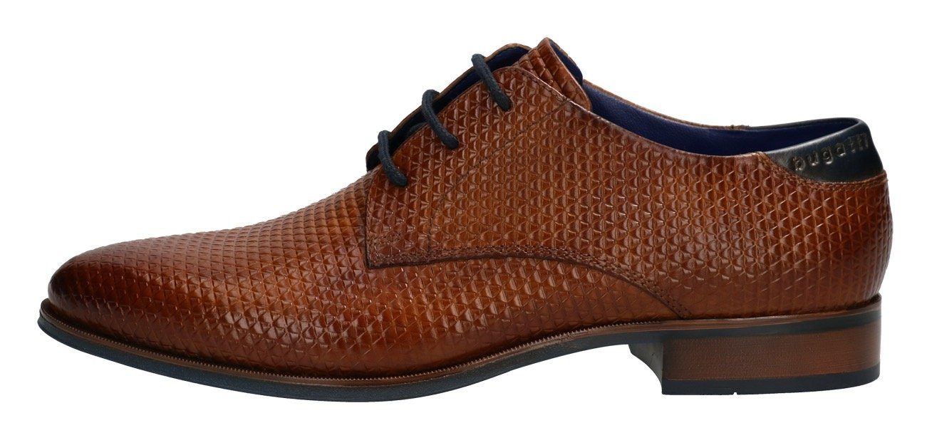 bugatti Schnürschuh mit Allover-Prägung