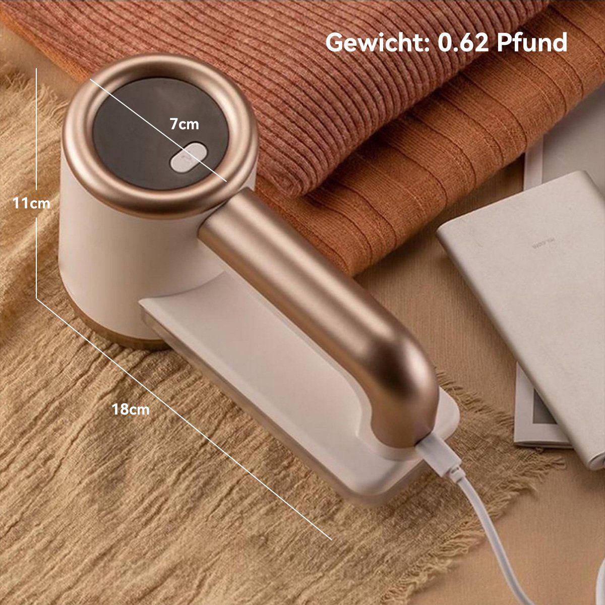 DOPWii Fusselrasierer BL560 Fusselentferner, Haarentfernungsgerät, elektrisch, USB-Aufladung, LCD-Bildschirm , für Kleidung