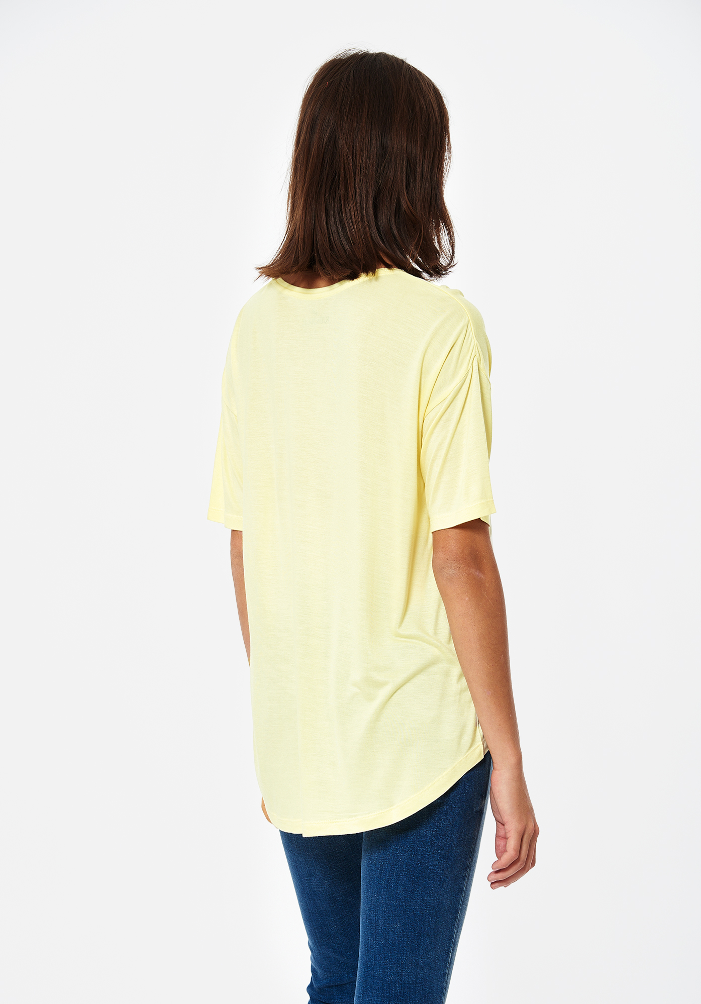 JOEL   T-shirt fin jaune Femme en 100% viscose bio