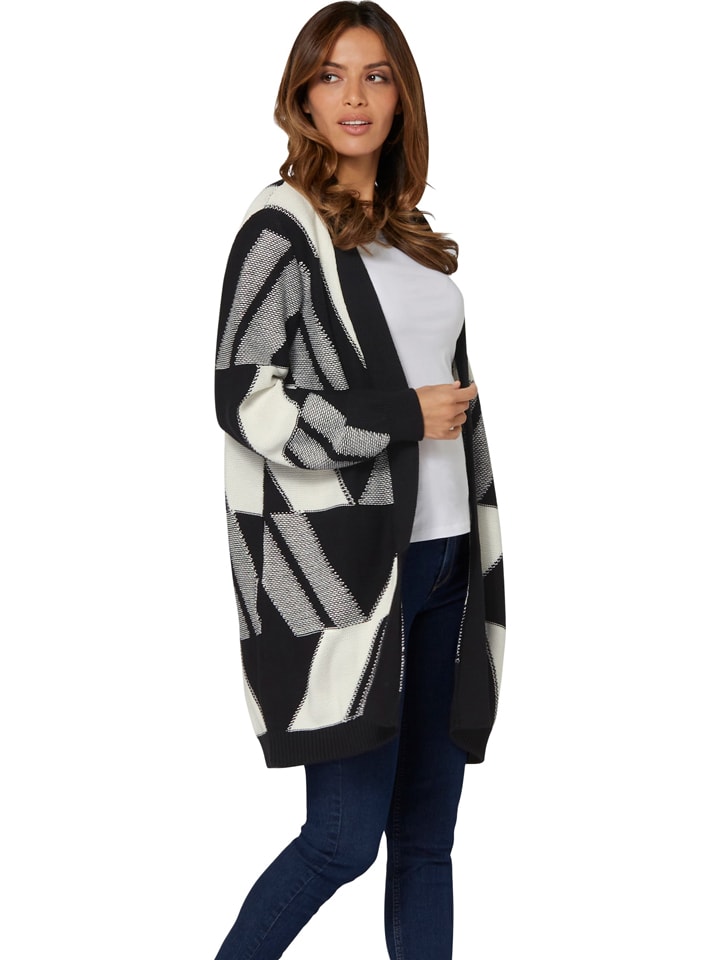 WITT WEIDEN Cardigan in Schwarz/ Grau/ Weiß günstig kaufen