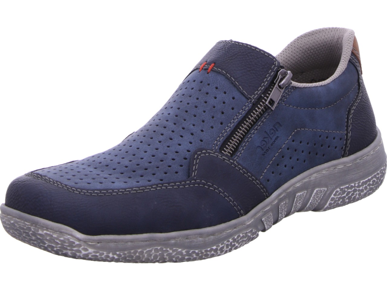 RIEKER Komfort Slipper blau