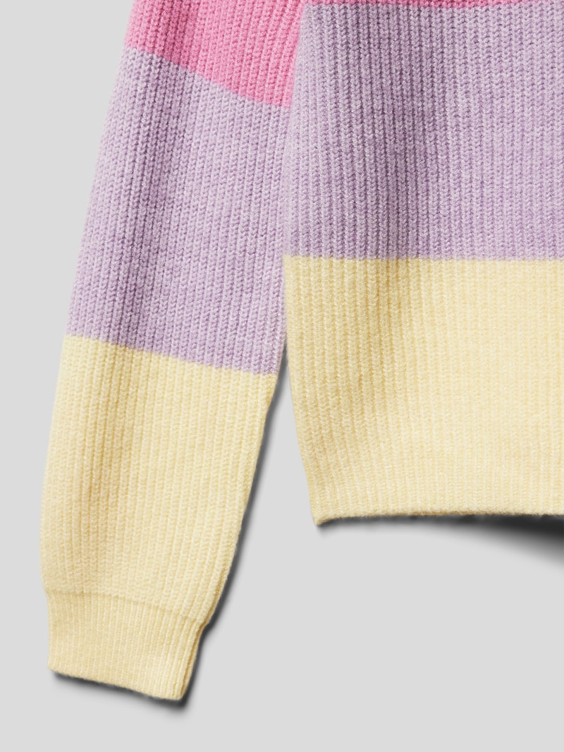 Strickpullover aus Viskose-Mix Modell 'KONSANDY' in pink