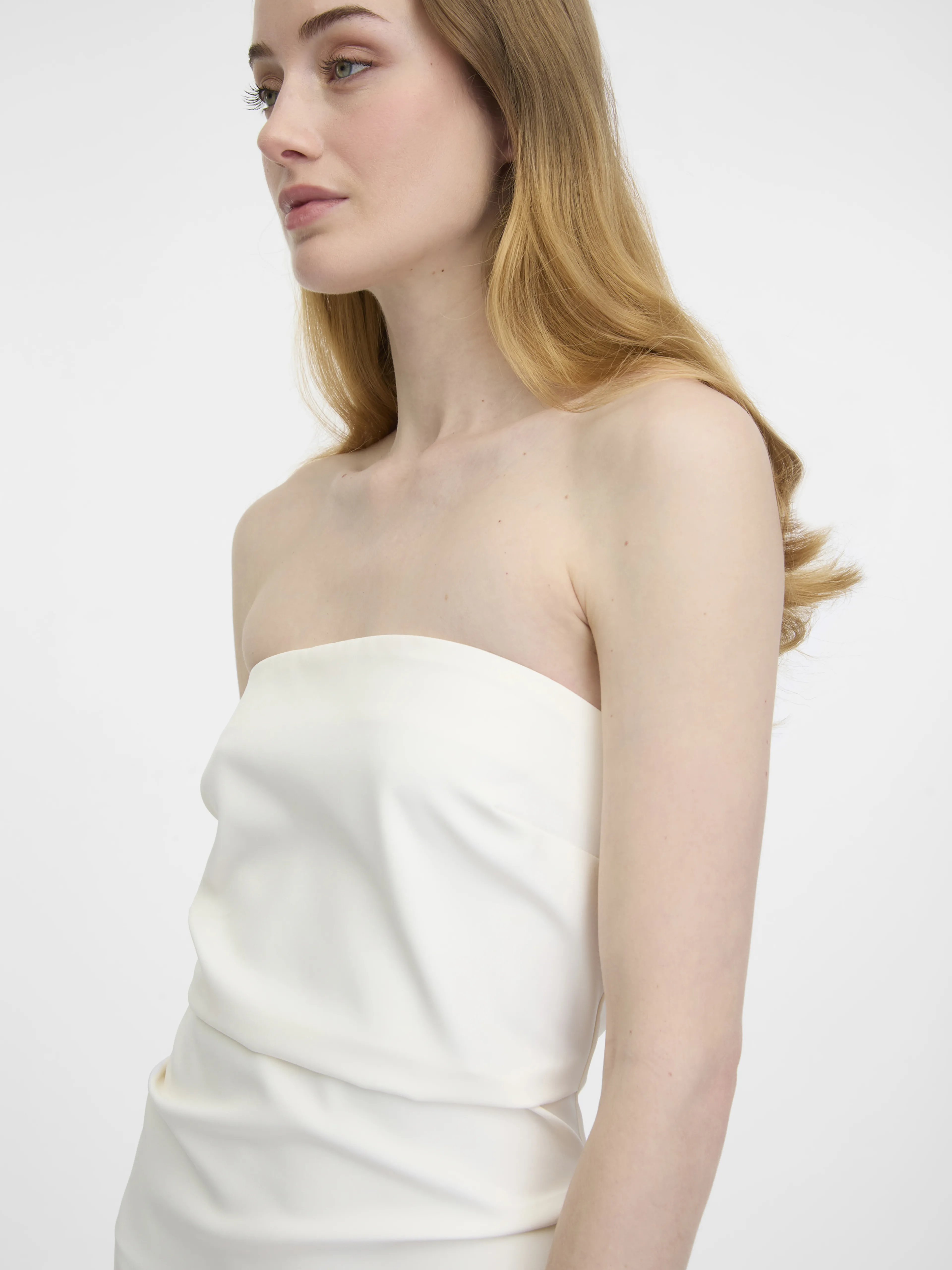 Cremefarbenes Damen-Midikleid ORSAY