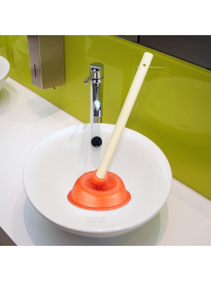 relaxdays 10x Abflussreiniger in Rot/ Natur günstig kaufen onesize
