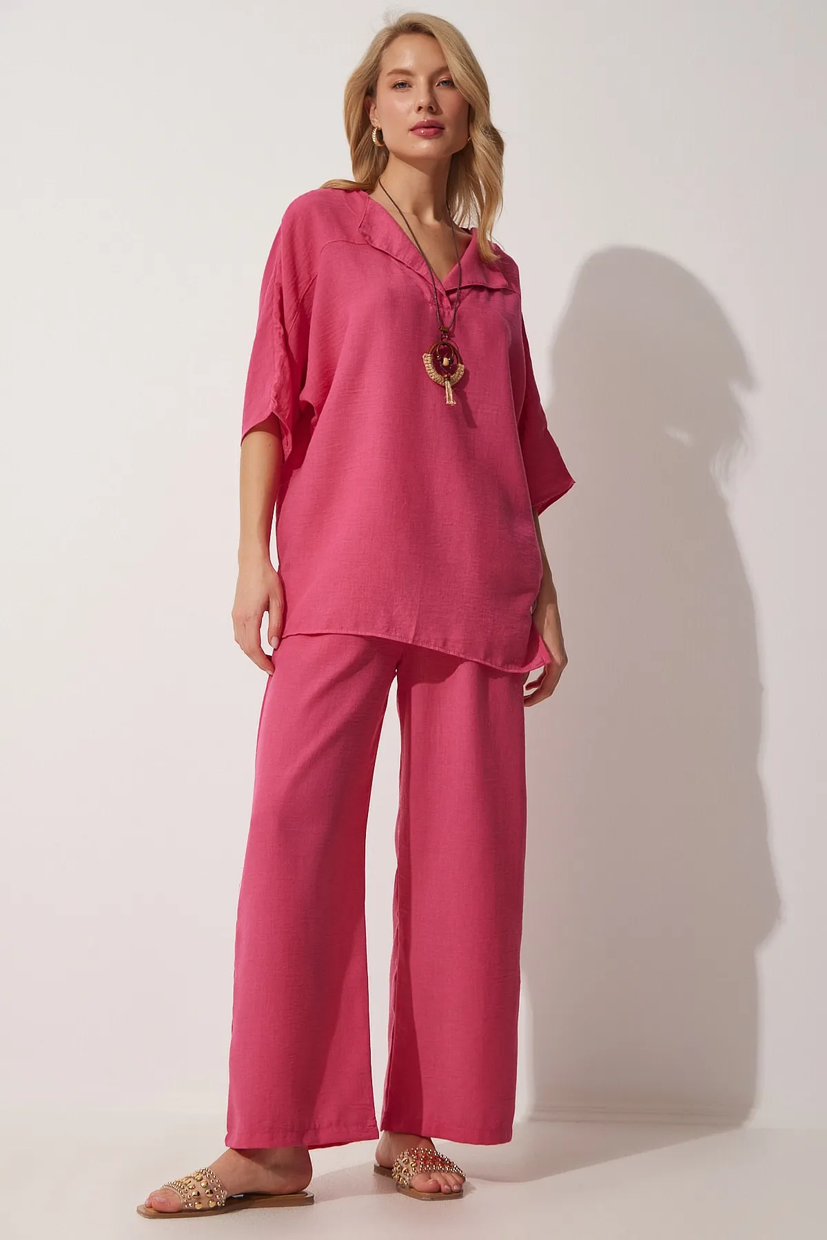 Happiness İstanbul  Zweiteiler - Rosa - Regular Fit