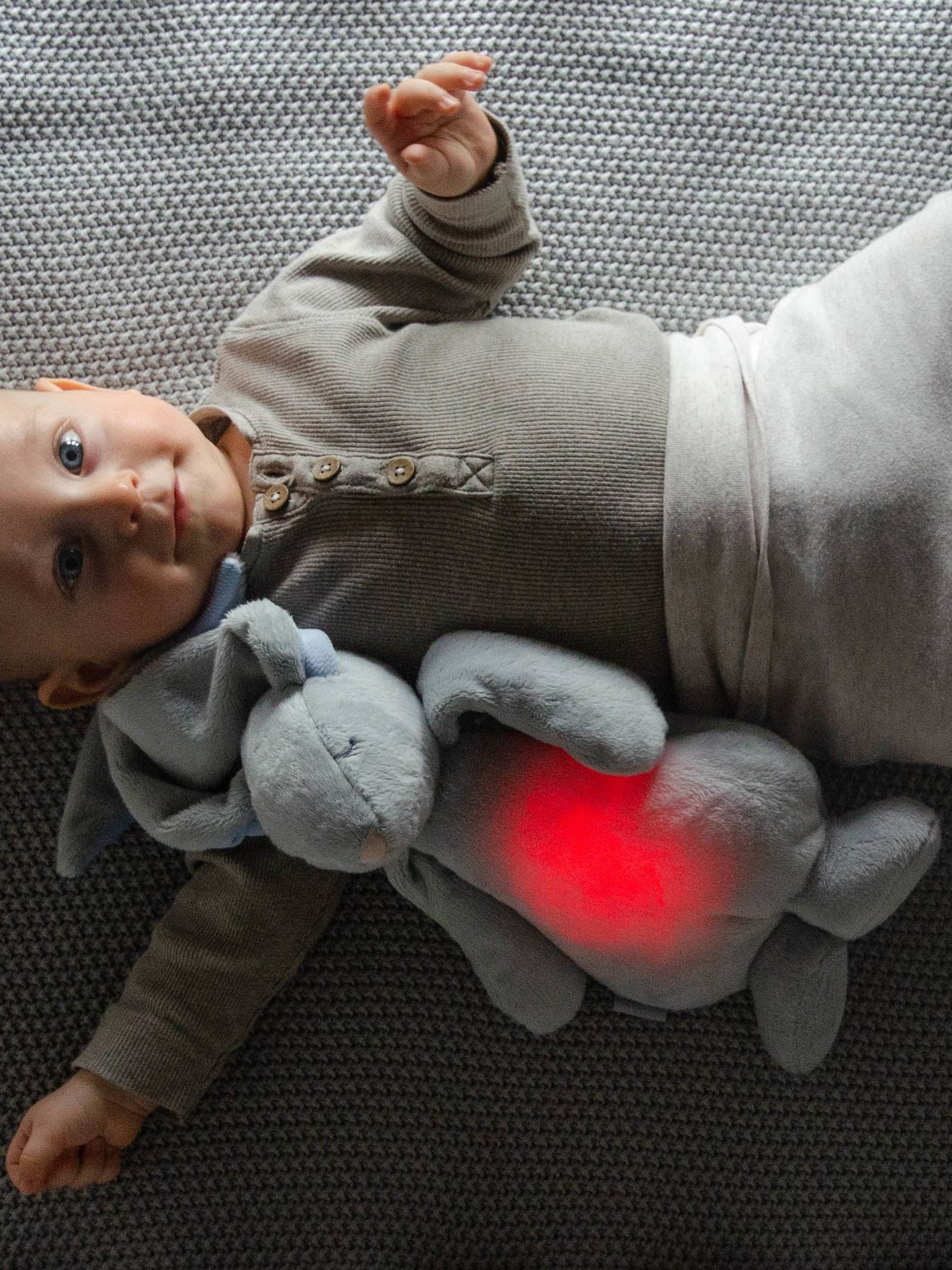 Veilleuse peluche MOONIE Lapin bleu