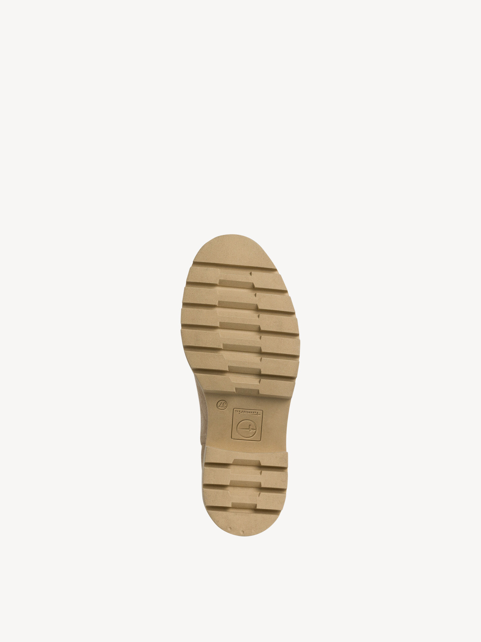Bottine Chelsea en cuir - beige