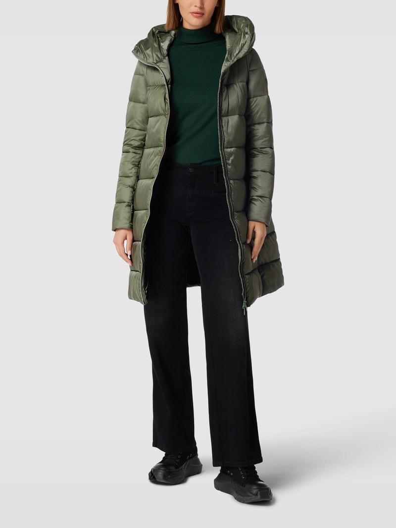 Jacke mit Label-Patch Modell 'Lysa' in grün