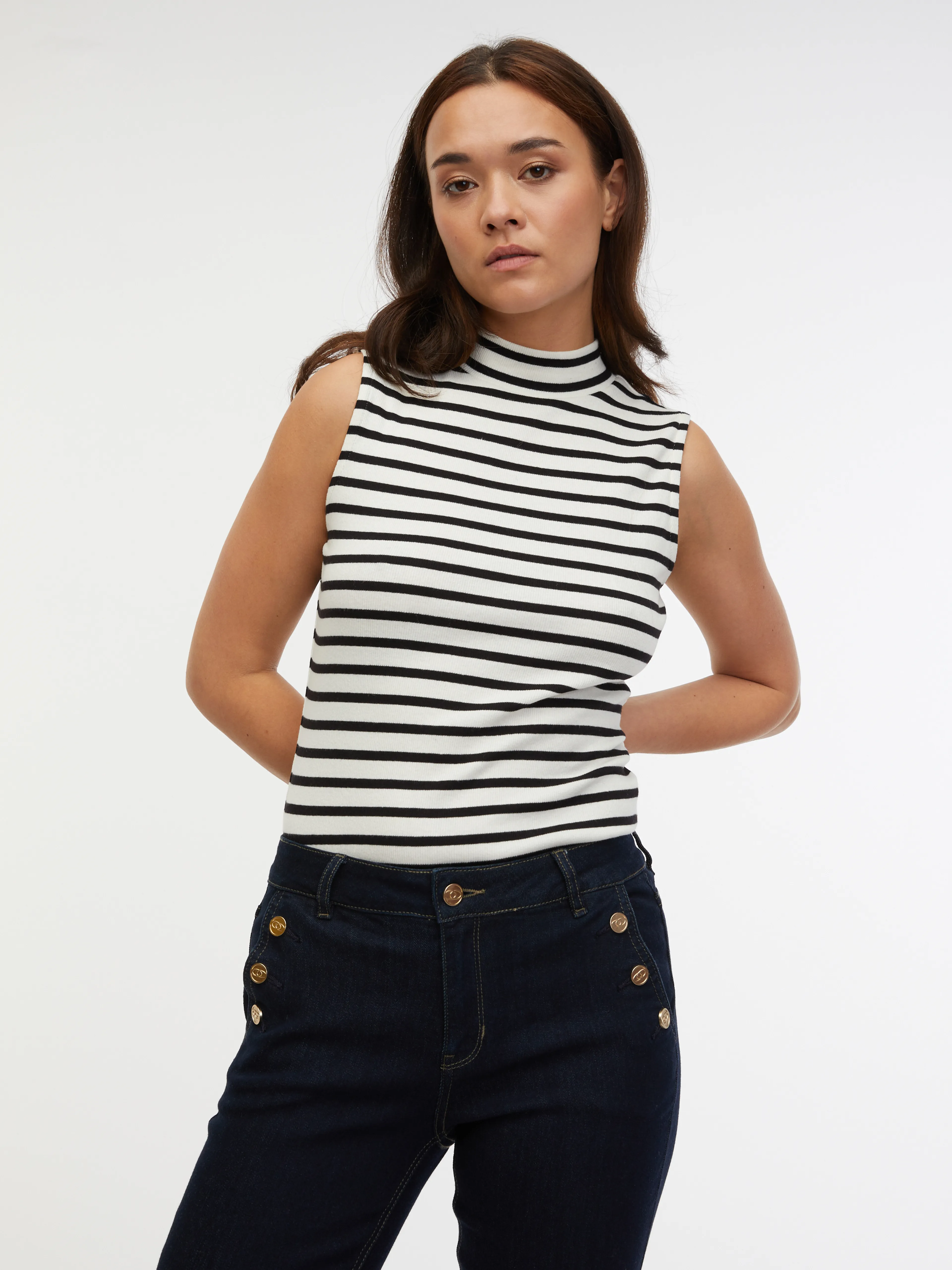 Dunkelblaue Damen-Straight-Fit-Jeans ORSAY